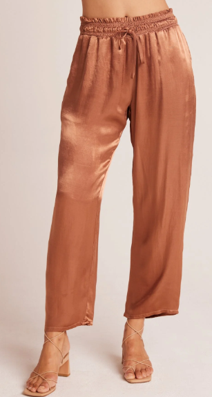 Bella Dahl Shimmery Satin Drawstring Pant