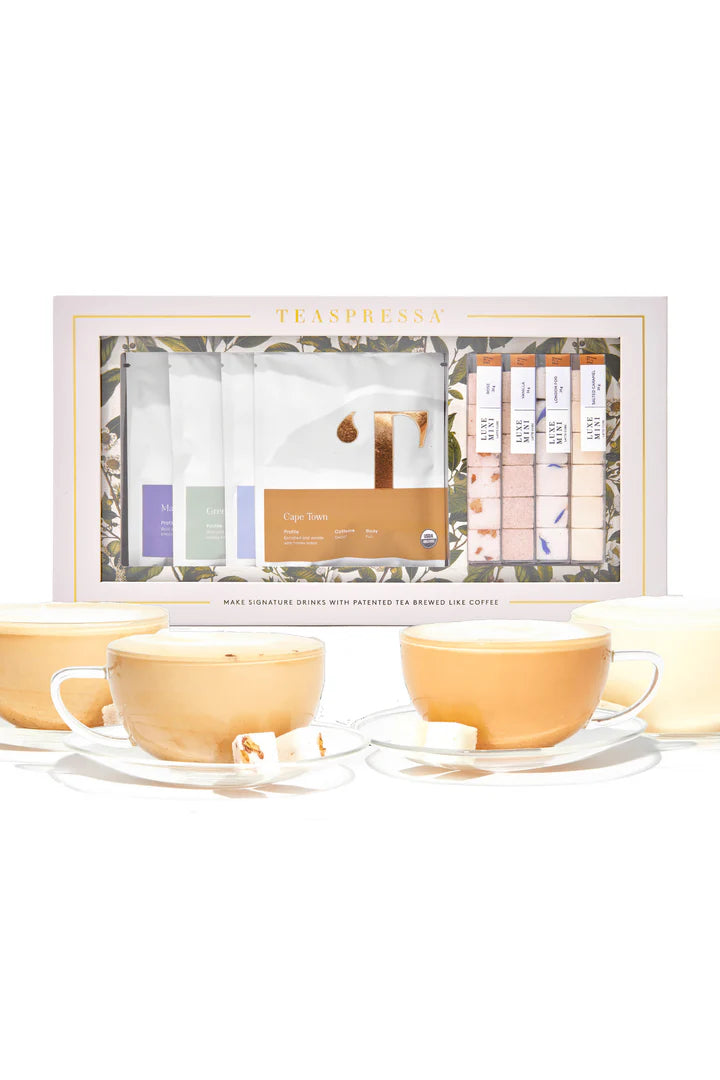 Tea Latte Sampler Kit - Teas and Flavored Cubes - NOW